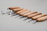 S08 – Holzschnitz-Set mit 8 Messern